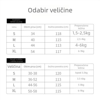Mačji prsluk u stilu veste od platna, vučna traka za šetnju