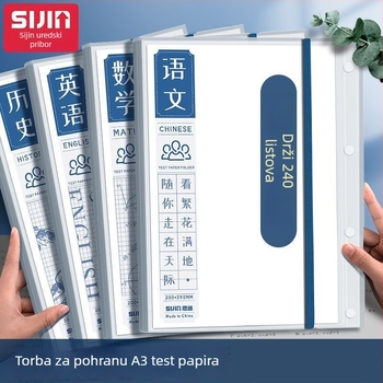 Sijin plastični dokument folder s prozirnim umetkom, višeslojni organizator, model CG002944, kapacitet 60/40 listova