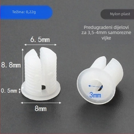 Ugrađena šarka za namještaj, najlon materijal, model Ugrađena šarka, stil Moderno jednostavno