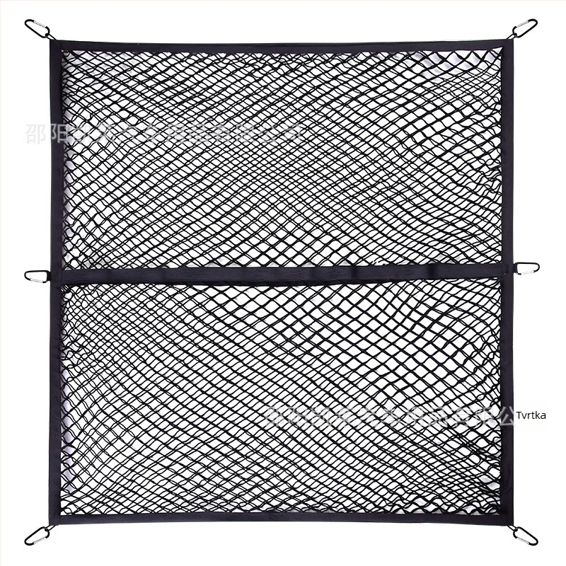 Stražnja mreža za prtljažnik, poliester, univerzalna prilagodba, sklopiva, prilagodljiva, mogućnost otiska logotipa