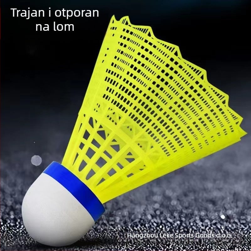 Trening badminton lopte s automatskim povratkom, obiteljska interakcija, set od 3 komada, okvir od željezne legure, najlon navoji, težina 90–94 g