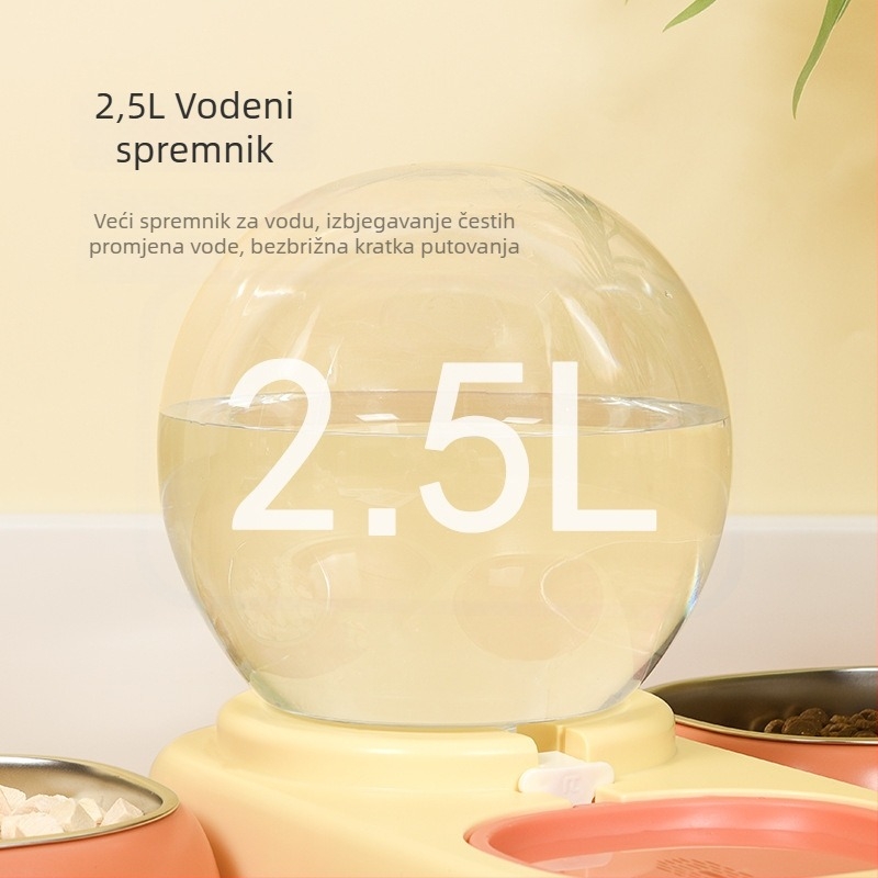 Automatski dispenser vode za mačke, cirkulirajući tok, materijal PP.