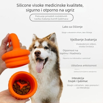 Posuda za hranjenje pasa sa sporim hranjenjem • Materijal: silikon • Privatna marka: Da • Pakiranje: 10 kom • Nije automatsko hranjenje