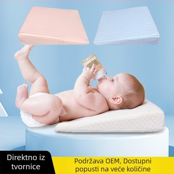 Memory pjenasti jastučić za dojenje i bočni položaj djeteta, nagibni jastučić protiv povraćanja, za bebe i trudnice