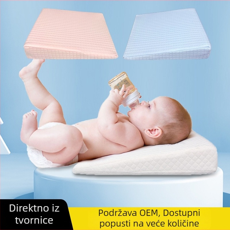 Memory pjenasti jastučić za dojenje i bočni položaj djeteta, nagibni jastučić protiv povraćanja, za bebe i trudnice