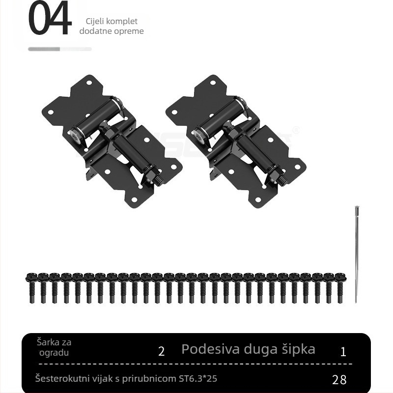 Panti za ogradu JL3000 – Nehrđajući čelik 304, završna obrada sprejem plastike, marka Jenson