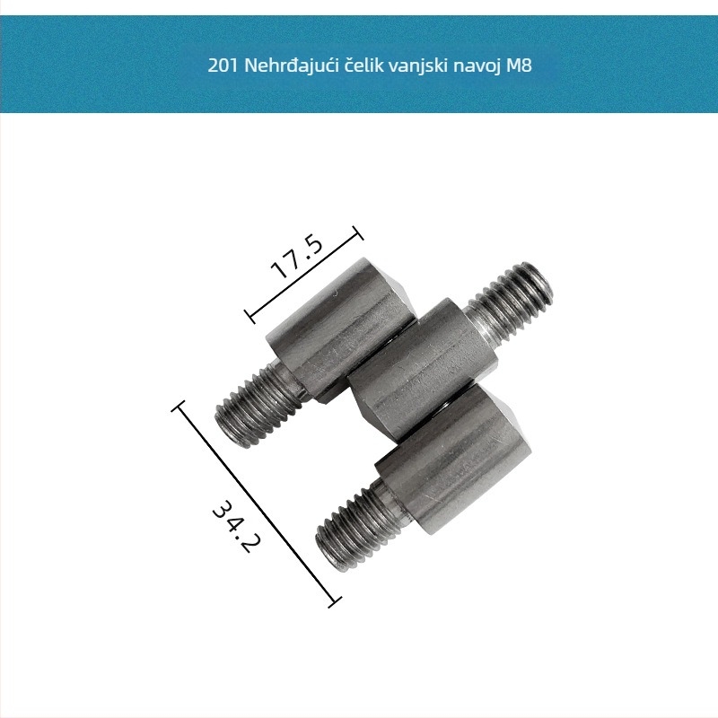 Nehrđajući čelični razvodni ormar sa tri šarke, M6/M8, materijal 201/304