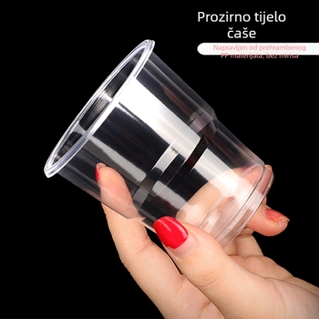 Jednokratne PP čaše, okrugli oblik, kapacitet 101–200 ml, za mliječni čaj i hladna pića, mogućnost prilagodbe