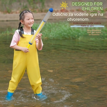 Unisex PVC čizme za kišu, visok vrat, vodootporne, okrugla vrh, proljeće 2025