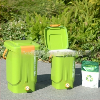 Kuhinjski kompostnik za kuhinjski otpad sa suho/mokro odjeljivanje i fermentacijom, Bokashi kutija za kompost, zatvorena plastična posuda, brend Manxiu (ovlaštena privatna marka), EM bakterijski inokulum