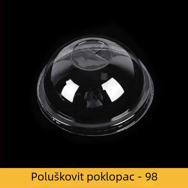 Jednokratna PET čašica za kavu i mliječni čaj s offset tiskom, prilagodljiva, moguć tisak logotipa, pogodna za pakiranje hrane