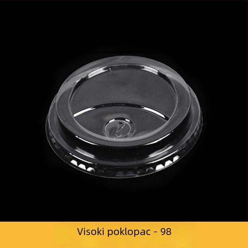 Jednokratna PET čašica za kavu i mliječni čaj s offset tiskom, prilagodljiva, moguć tisak logotipa, pogodna za pakiranje hrane