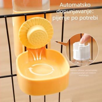 Viseći posuda za vodu za kućne ljubimce — PP materijal; automatsko hranjenje; marka Meow Heart Baby; porijeklo Zhejiang