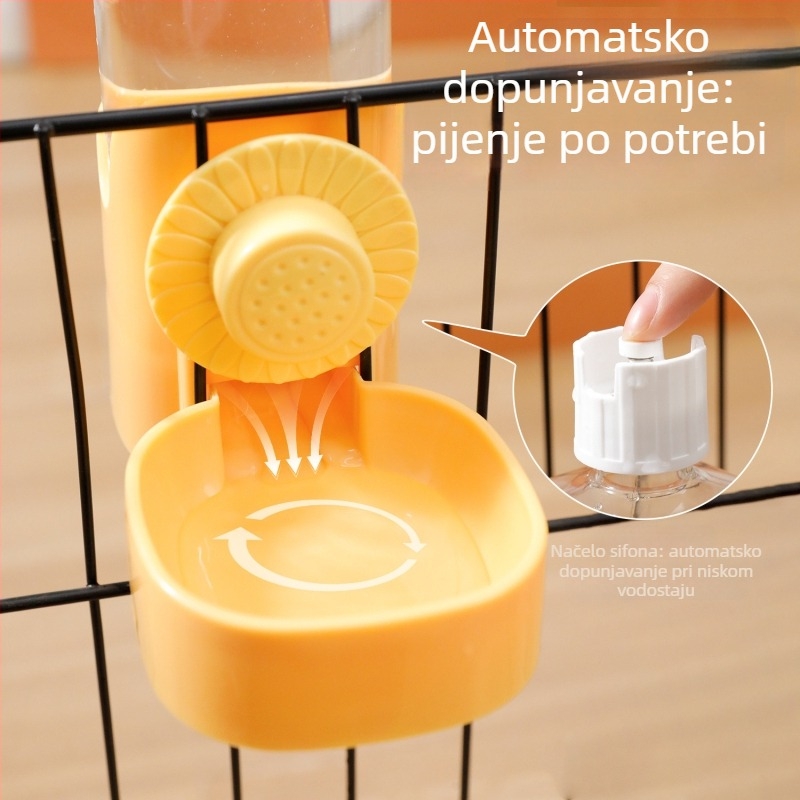 Viseći posuda za vodu za kućne ljubimce — PP materijal; automatsko hranjenje; marka Meow Heart Baby; porijeklo Zhejiang