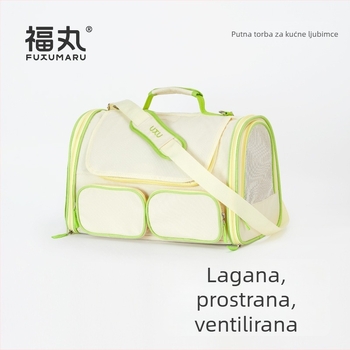 Torba za kućne ljubimce za mačke i pse - Oxford materijal, lagana, crossbody dizajn, veliki kapacitet