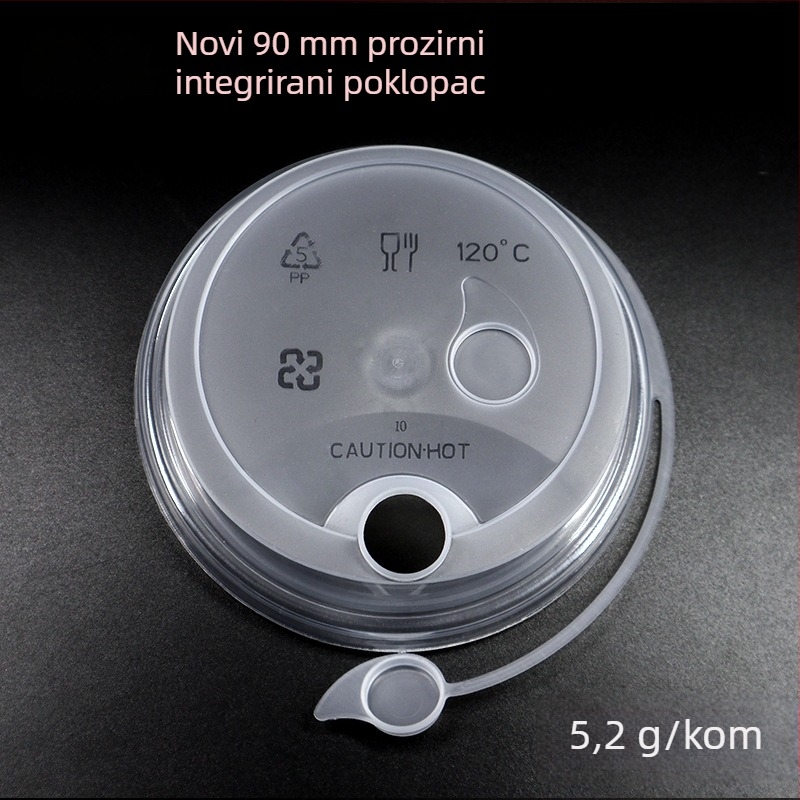 Jednokratna PP čaša za piće, kružnog oblika, kapacitet 501–600 ml, biorazgradiva, mogućnost otiska/logotipa