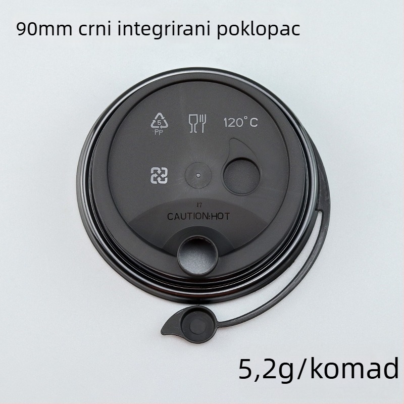 Jednokratna PP čaša za piće, kružnog oblika, kapacitet 501–600 ml, biorazgradiva, mogućnost otiska/logotipa