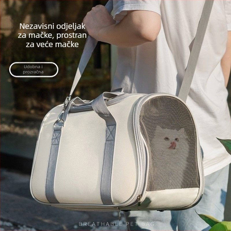 Torba za mačke od Oxford materijala, kapacitet 30000, srednja tvrdoća
