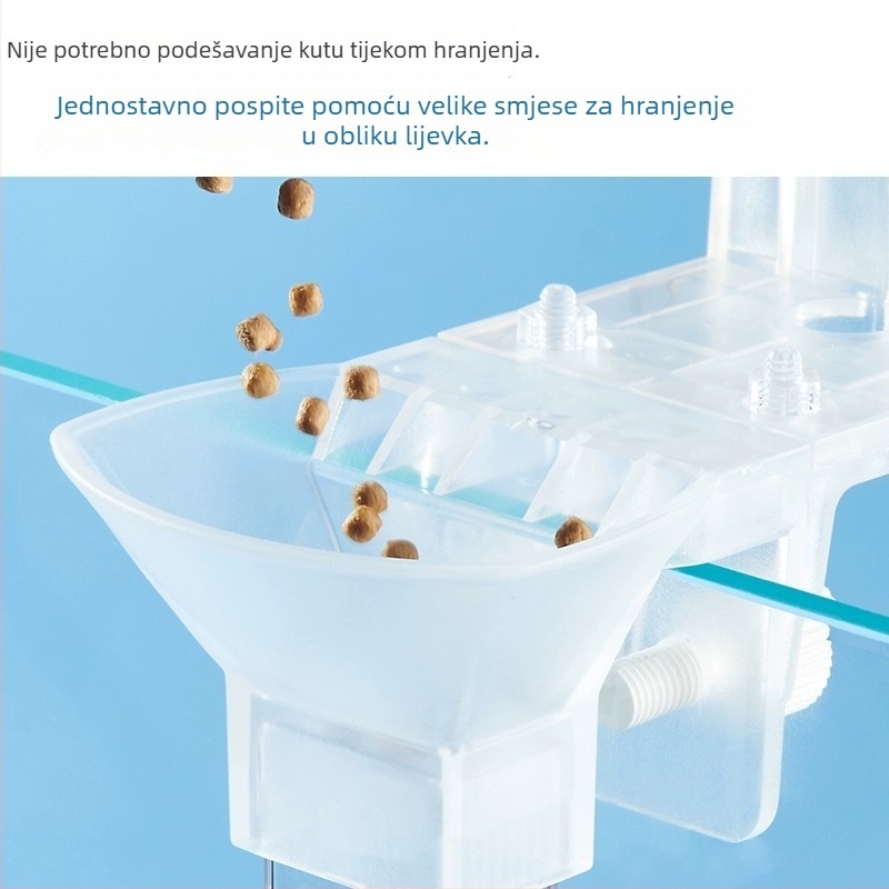 Prsten za hranjenje u akvariju, fiksno hranjenje riba i kozica, akril, Yee