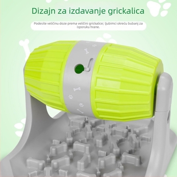 Igračka hranilica za kućne ljubimce s valjkom za sporo hranjenje (ABS; 16 komada u kutiji; Hrana za kućne ljubimce)
