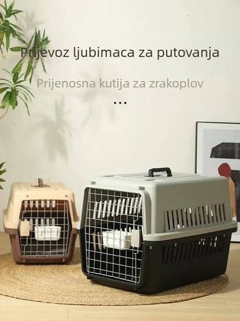 Prijenosni kut za mačke za putovanja, dimenzije 48x32x30 cm, PP+ABS konstrukcija