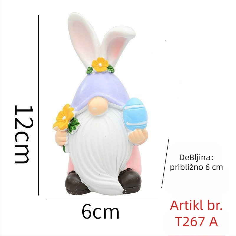 Winning Uskrsna figura od smole – zeko gnoms elf dekor dom