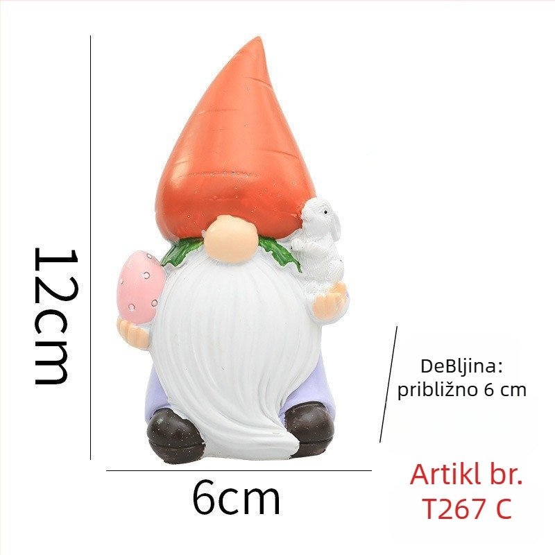 Winning Uskrsna figura od smole – zeko gnoms elf dekor dom