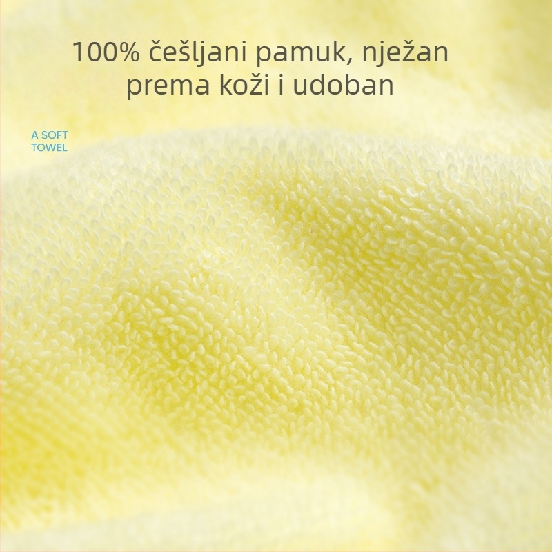 Dječji ručnik od čiste pamuka s karikaturnim dizajnom, brzo upija 0–5 s, obična tkanina, tiskano logo