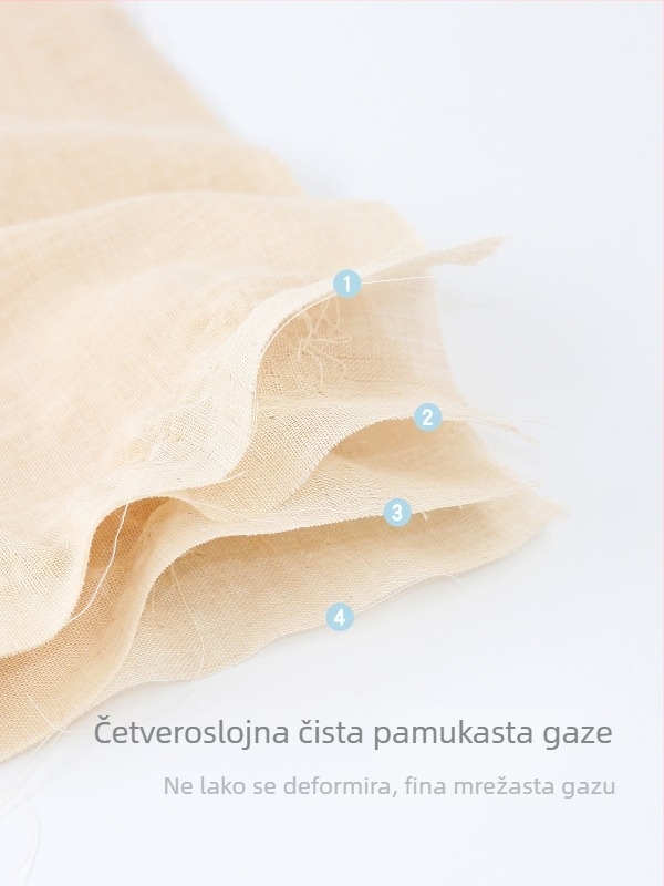 Dječji ručnik za lice od gaze, 4 sloja gaze, pamuk 95%+
