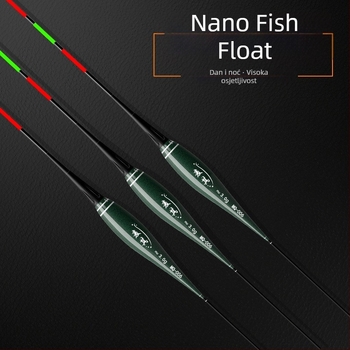 Plovak za ribolov s vertikalnim driftom – mijenja boju, luminescentni elektronički plovak za dan i noć; kompozitni materijal; marka Powerful merchant.