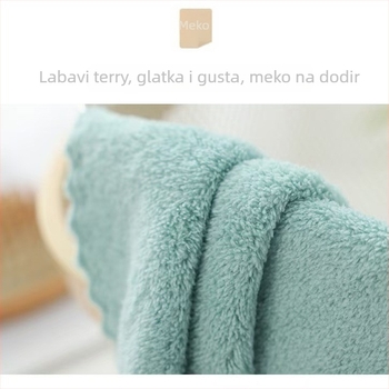Dječji četvrtasti ručnik od koralnog pliša, 25 g, brzo upijanje 0–5 s, moguć ispis logotipa, proizvodni proces: izrezani velur, ravno tkanje