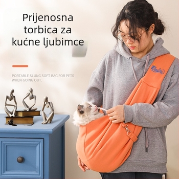 Poliesterska torba za izlaske kućnih ljubimaca, sklopiva preko ramena, prozračna, velika kapaciteta
