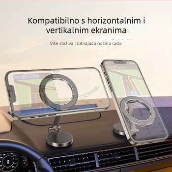 Auto držač za magnetni telefon – držač ploče od aluminijske legure, 360° rotacija