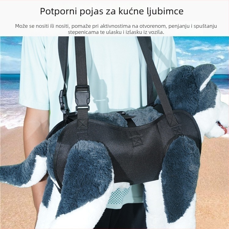 Remen za podršku zadnjih nogu psa – za ozlijeđene i starije pse