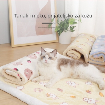 Mingge pet prostirka za spavanje – tkanina, debela i topla dvostruka flanelna podloga za mačke i pse, lako se čisti, Jiangsu