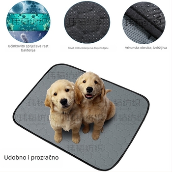 WEITAO Podloga za pse – periva, apsorbirajuća, protuklizna, prozračna poliester vlakna