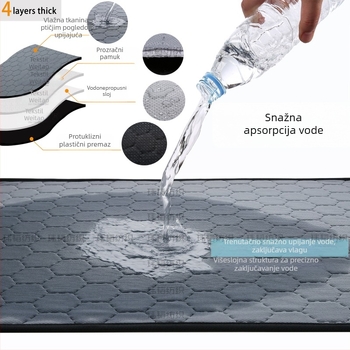 WEITAO Podloga za pse – periva, apsorbirajuća, protuklizna, prozračna poliester vlakna