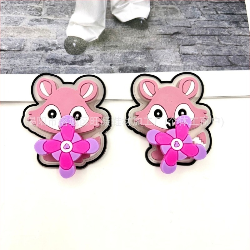 Crocs dodatak s LED svjetlom, rotirajući dizajn Cartoon Paradise, model 2-5123, uklonjiva dekoracija