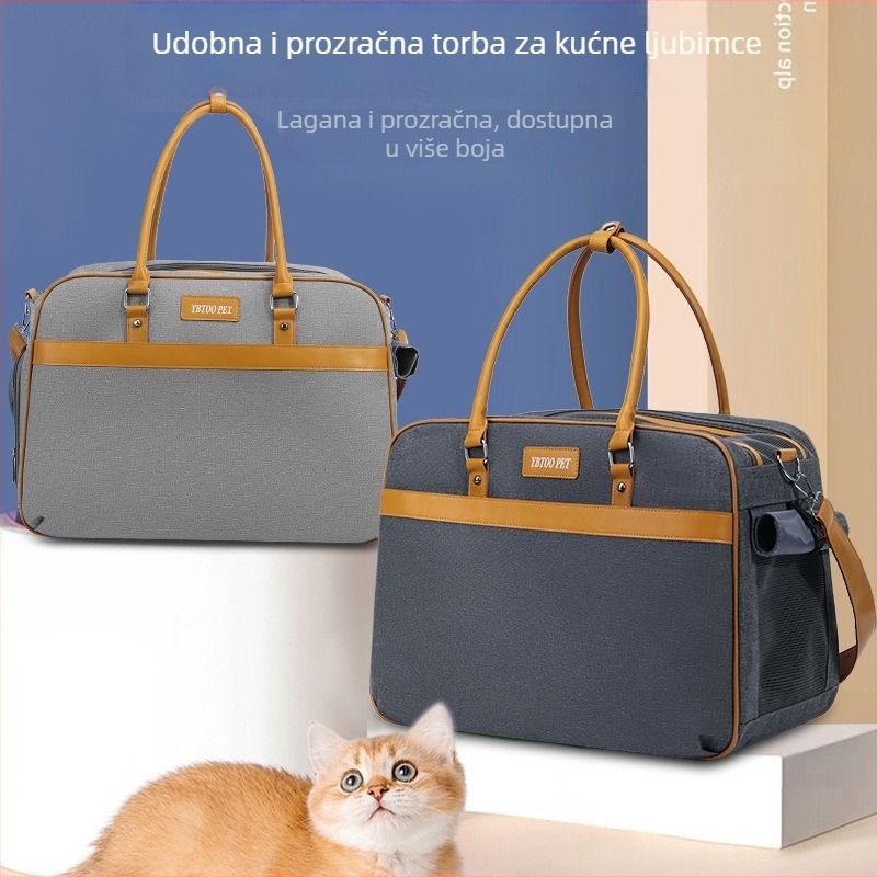 YBtoopet moderna torba za mačke, velikog kapaciteta, prozračna za sve sezone, za izlaske, protiv stresa