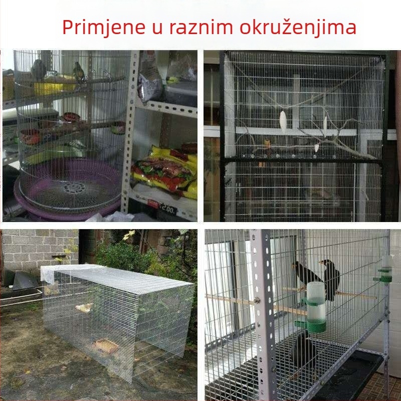 Galvanizirana zavarena žičana mreža za ptičje kaveze – rola mreža za ptice, papige i zečeve