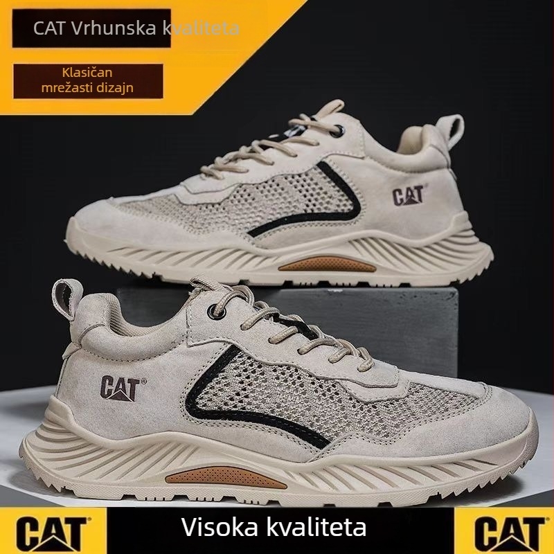 Muške sportske casual tenisice, prozračna mrežasta unutrašnjost, gornji dio: velur + umjetna koža + platno, gumeni potplat, vezanje, zaobljena špička