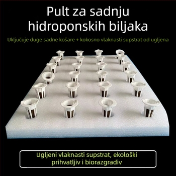 Hidroponska plutajuća ploča za sadnju za ribu i povrće – plastična potpora za biljke i ukras vrta, Fukai Green View