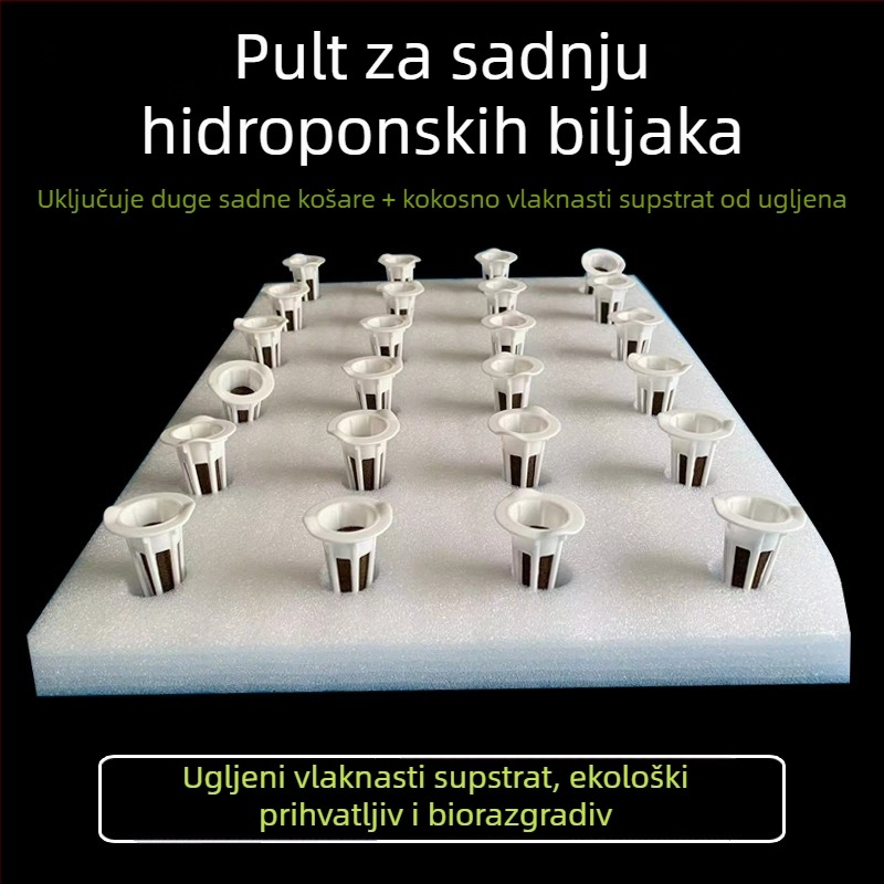 Hidroponska plutajuća ploča za sadnju za ribu i povrće – plastična potpora za biljke i ukras vrta, Fukai Green View