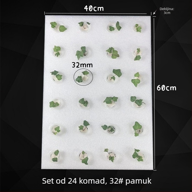 Hidroponska plutajuća ploča za sadnju za ribu i povrće – plastična potpora za biljke i ukras vrta, Fukai Green View