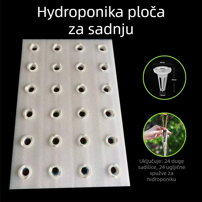Hidroponska plutajuća ploča za sadnju za ribu i povrće – plastična potpora za biljke i ukras vrta, Fukai Green View