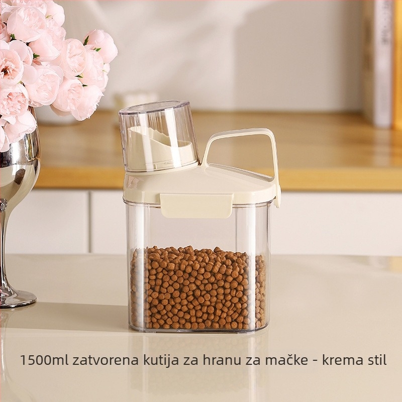 Honghao spremnik za hranu za kućne ljubimce od prehrambenog silikona, zatvoren, otporan na vlagu i štetočine