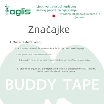 Traka za cijepljenje, ljepljivi rižin papir, cijepna membrana, aglis