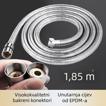 Tuš cijev od nehrđajućeg čelika (ručna instalacija; nominalni tlak 0,5; radna temperatura 70; moderni minimalistički stil)