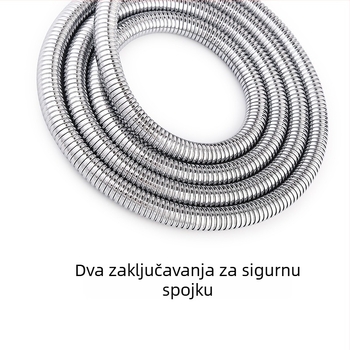 Tuš cijev od nehrđajućeg čelika (ručna instalacija; nominalni tlak 0,5; radna temperatura 70; moderni minimalistički stil)