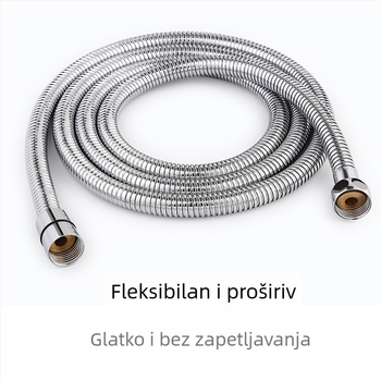 Tuš cijev od nehrđajućeg čelika (ručna instalacija; nominalni tlak 0,5; radna temperatura 70; moderni minimalistički stil)